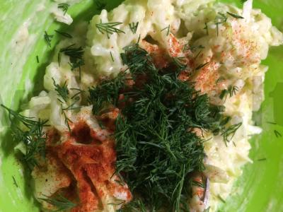 Kopūstų blynai su paprika Žingsnis 4