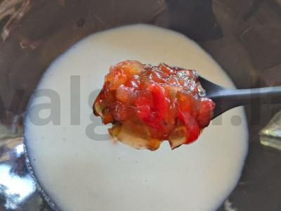 Manų košė su arbūzų cukatais Žingsnis 5