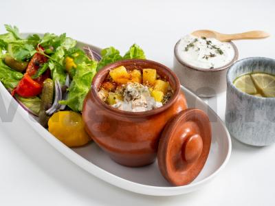 Kalakutienos filė su 25% riebalų grietinėle puoduose pagrindine nuotrauka