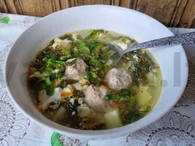 Vasaros sriuba su rūgštynėmis ir kiaušiniu pagrindine nuotrauka