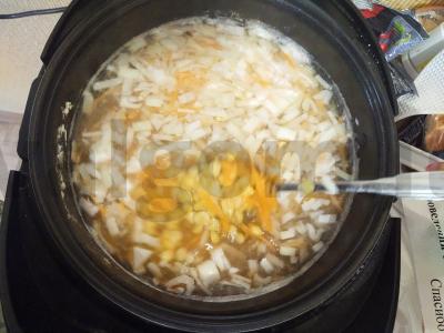 Žirnių sriuba su kalakutiena lėtoje viryklėje Žingsnis 4