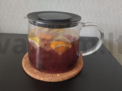 Arbata su gervuogėmis ir citrusiniais vaisiais pagrindine nuotrauka