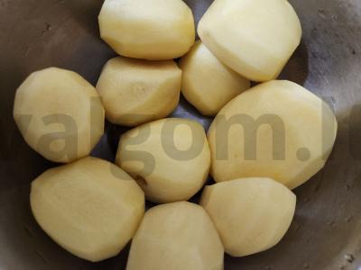 Voveraitės su bulvėmis Žingsnis 2