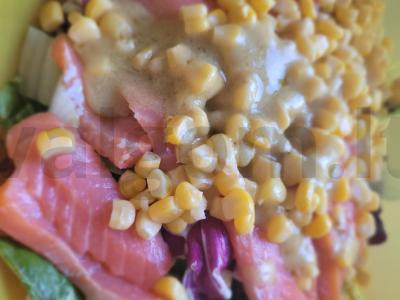 Salotas „Neapolis“ su upėtakiu ir mandarinais Žingsnis 5