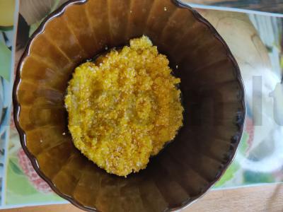 Kukurūzų košė su arbūzų uogiene ir obuolių actu Žingsnis 4