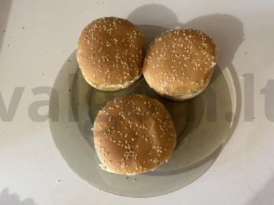 Namų gamybos vaikų burgeriai su vištienos kotletais Žingsnis 8