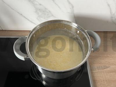 Kukurūzų košė su stracciatella ir braškių uogiene Žingsnis 4