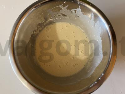 Auksiniai blynai su mocarelos ir rukolos įdaru Žingsnis 2