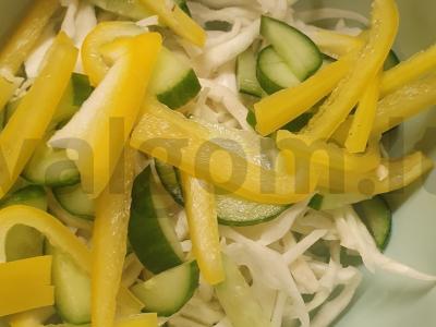 Salotas „Suzana“ su kopūstais ir alyvuogėmis Žingsnis 2