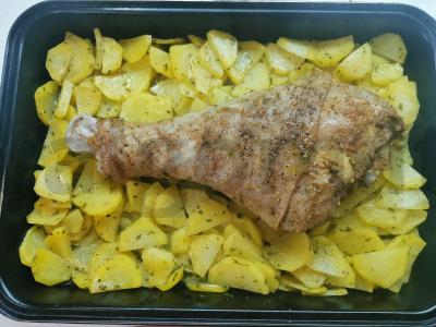 Indėnų blauzda orkaitėje su bulvėmis Žingsnis 7