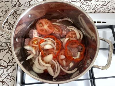 Kvapni jautienos ir daržovių hašlama Žingsnis 3