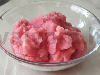 Be cukraus arbūzų ir citrinų sorbetas pagrindine nuotrauka