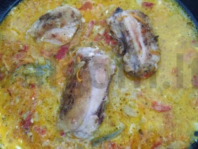 Prieskoniuoti vištienos šlaunelės su avinžirniais pagrindine nuotrauka