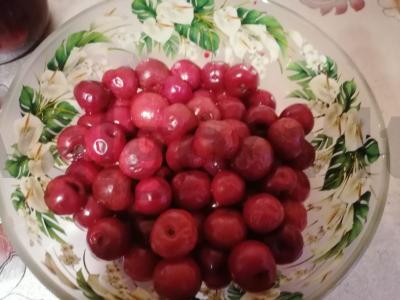 Vyšnių konfitas Žingsnis 1