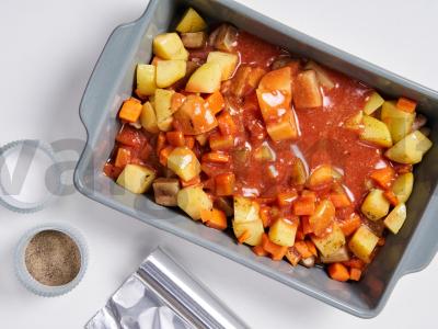 Daržovių troškinys su ožkų pienu Žingsnis 4