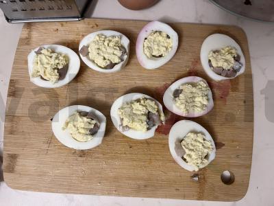 Kiaušiniai „Silkė po kailiu“ Žingsnis 3