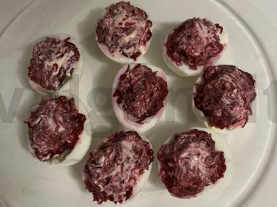 Kiaušiniai „Silkė po kailiu“ Žingsnis 4