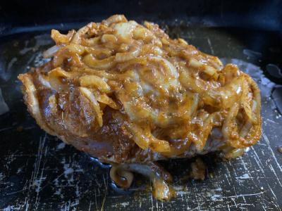 Rudai kalakutų blauzdos su daržovėmis Žingsnis 2