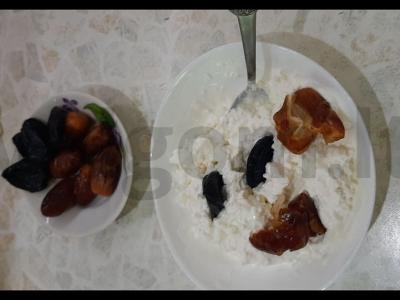 Varškės pusryčiai su džiovintais vaisiais Žingsnis 2