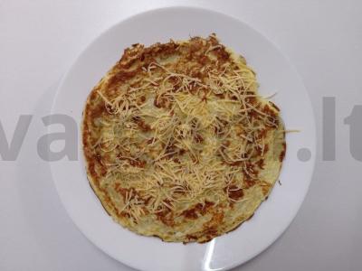 Skani avižų blynas su sūriu Žingsnis 1