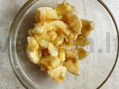 Sveikas pusryčių receptas su muesli „Saulės bučinys“ Žingsnis 3