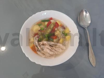 Daržovių sriuba „Havajų“ pagrindine nuotrauka