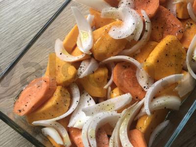 Moliūgų sriuba su alyvuogių aliejumi Žingsnis 1