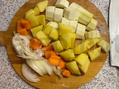 Keptas vištienos filė su daržovėmis orkaitėje Žingsnis 2