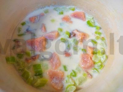 Farfalle su upėtakiu Žingsnis 4