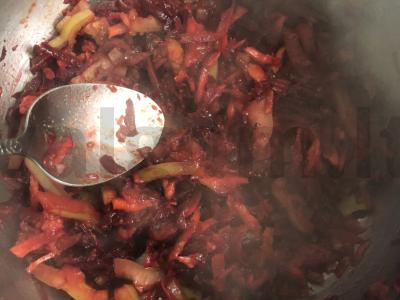 Burokėlių sriuba su kopūstais Žingsnis 9