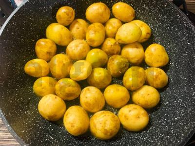 Jaunas bulvės korėjietiškai Žingsnis 1