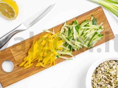 Vegetariškas salotas su pupelėmis Žingsnis 1