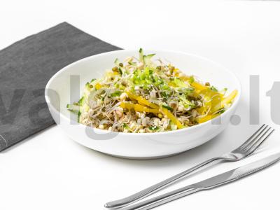 Vegetariškas salotas su pupelėmis pagrindine nuotrauka