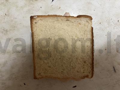 Krištoliniai, sotūs, karšti tostai su kumpiu ir karbonaidu Žingsnis 4