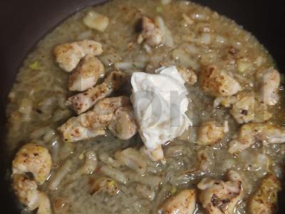 Sūrio ryžių košė su vištiena Žingsnis 4