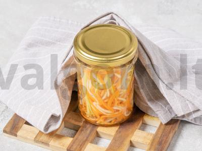 Korejiškai marinuoti cukinijos žiemai Žingsnis 4