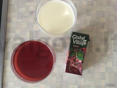 Grietinėlės ir vyšnių želė Žingsnis 3