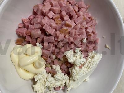 Įdaryti pievagrybiai Žingsnis 1