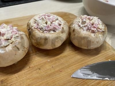 Įdaryti pievagrybiai Žingsnis 2