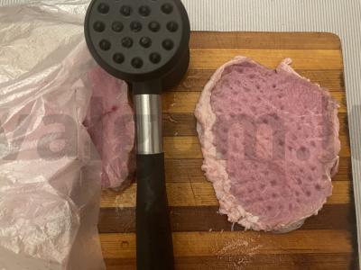 Kiaulienos kepsniai Žingsnis 1