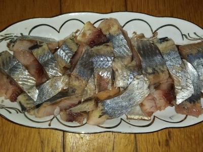 Užkandis „Silkė su svogūnais“ Žingsnis 2