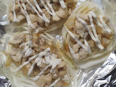 Kopūstų laivai su vištiena Žingsnis 2