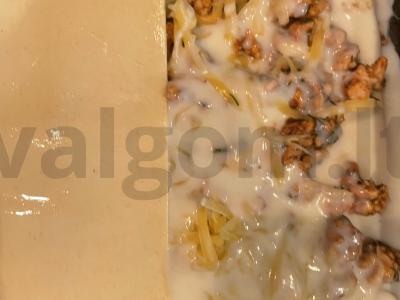 Lasagna su vištiena ir sūriu Žingsnis 4