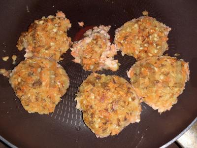 Dažytos lęšių kotletai su ryžių miltais Žingsnis 3