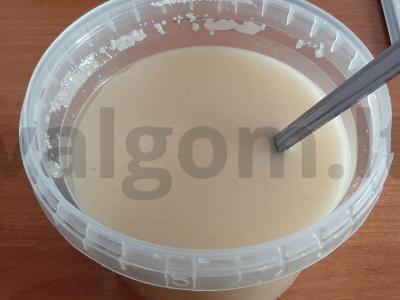 Mano pyragas be kiaušinių iš sausų pieno Žingsnis 3