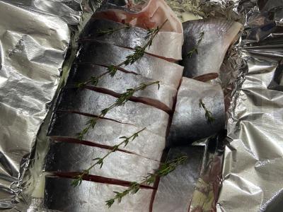 Kepta baltoji upėtakis su apelsinais Žingsnis 2