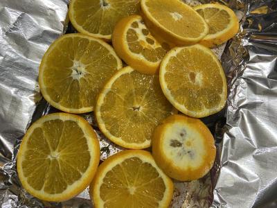 Kepta baltoji upėtakis su apelsinais Žingsnis 4