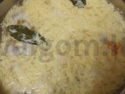 Špinatų sriuba su kiauliena ir daržovėmis Žingsnis 5