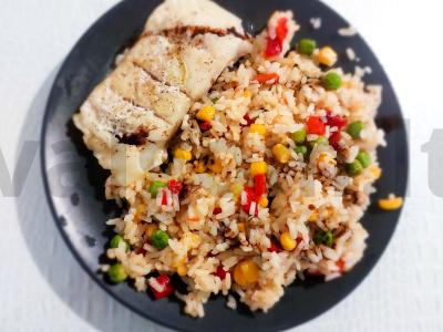 Pangasius, keptas su citrina pagrindine nuotrauka