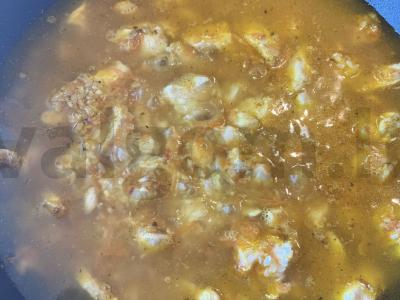 Ryžiai su vištiena keptuvėje Žingsnis 4